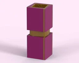 Brick Vase Quadratum Magenta