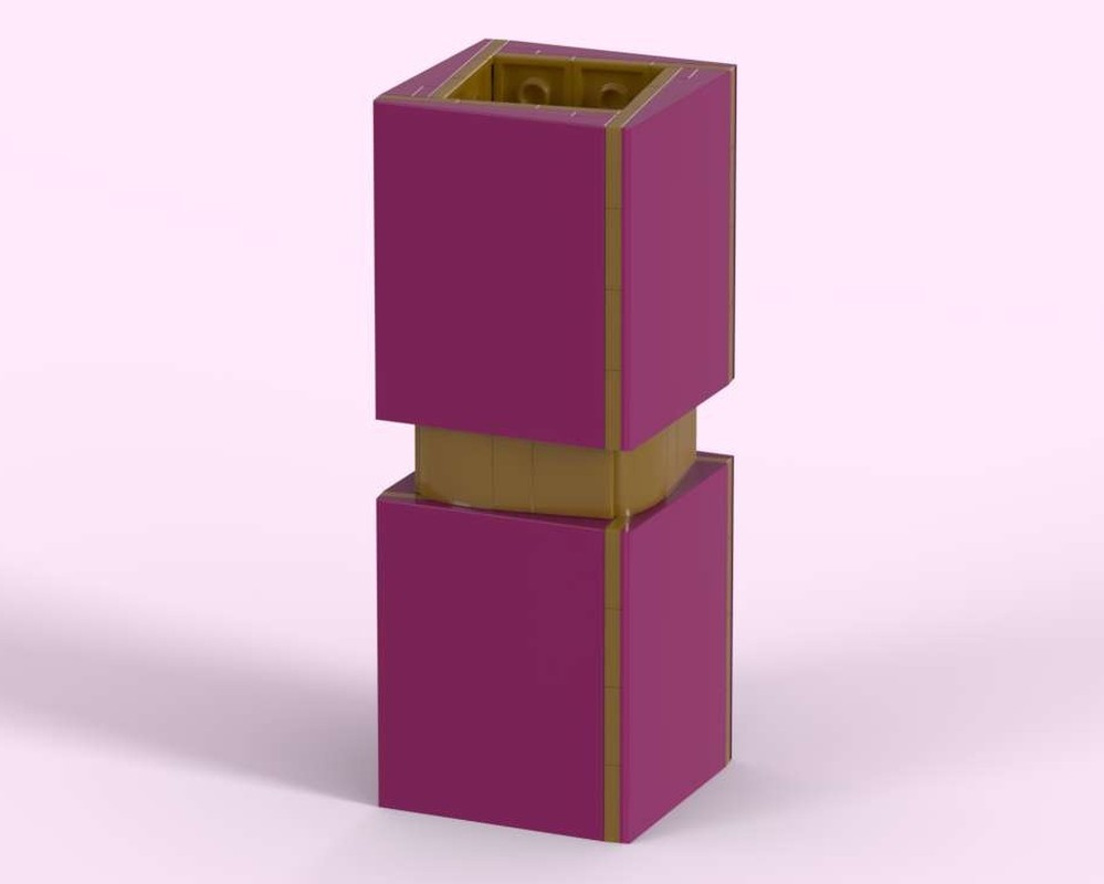 Lego Brick Vase Quadratum Magenta