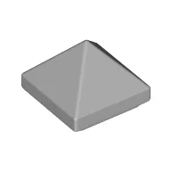 Brick Sloped 45° 1 x 1 x 2/3 Quadruple Convex [Pyramid] / Light Bluish Gray