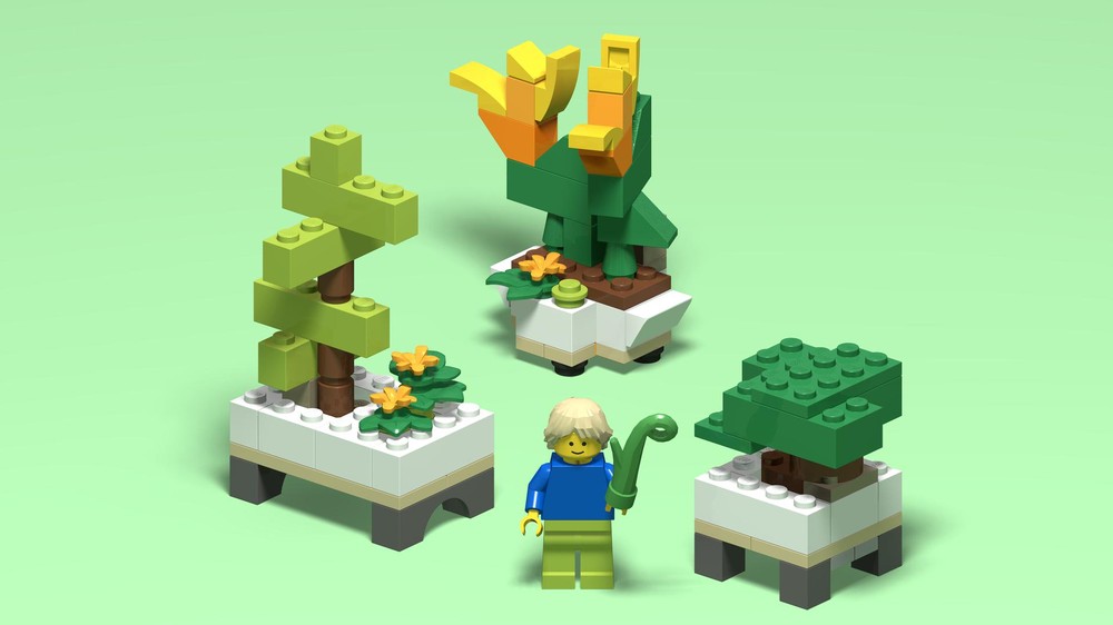 Lego BYGGLEK Container Garden - Shrubs and Flowers
