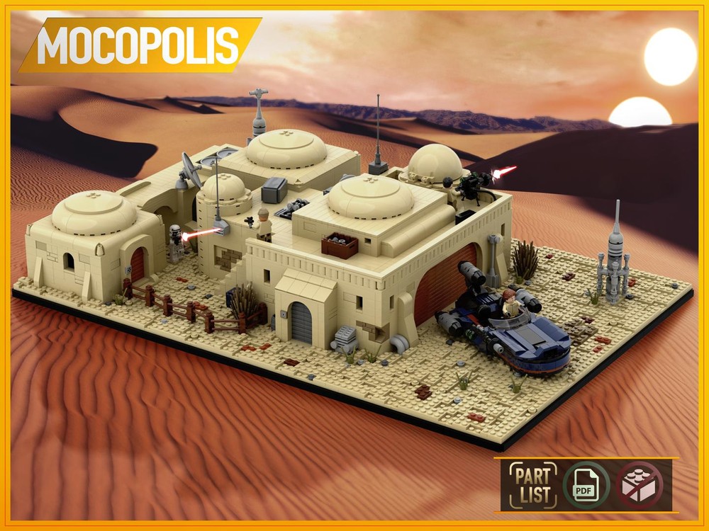 LEGO MOC SW Tatooine Mos Eisley Cantina #3 | PDF instructions (NO PARTS)