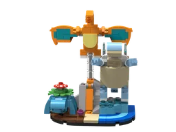 Mini Venusaur, Charizard, and Blastoise Display V1