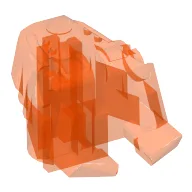 Large Figure Head Connector Block Eye/Brain Stalk / Trans-Neon Orange