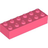 Lego Brick 2 x 6 / Coral