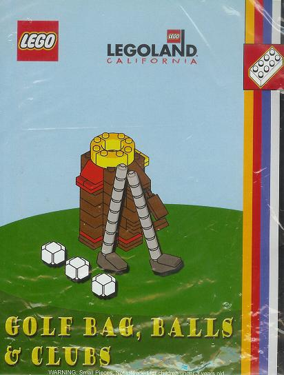 Lego Golf Bag, Balls & Clubs (Legoland California)