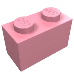 Brick 1 x 2 / Pink
