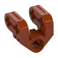 Technic Axle and Pin Connector Perpendicular Split / Dark Orange