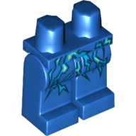 Lego Hips and Blue Legs with Lightning Energy Print / Blue