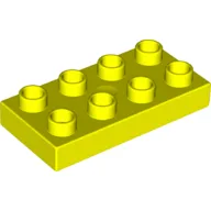 Duplo Plate 2 x 4 / Vibrant Yellow