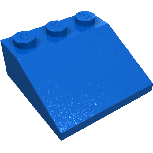 Lego Brick Sloped 33° 3 x 3 / Blue