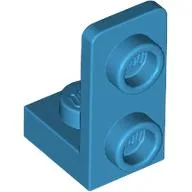 Bracket 1 x 1 - 1 x 2 Inverted / Dark Azure