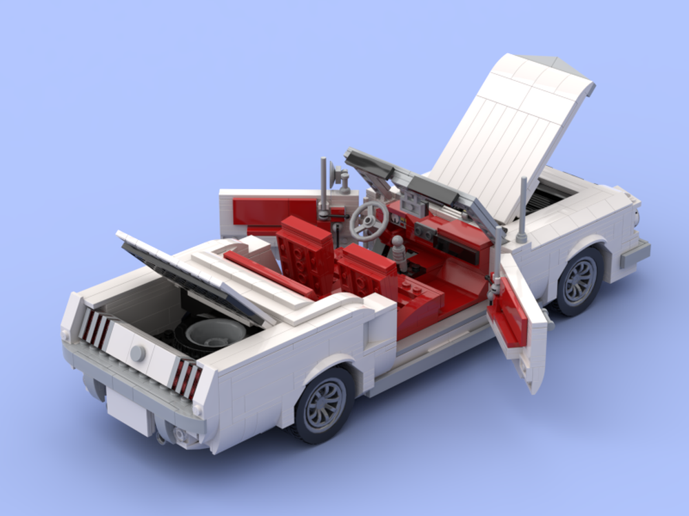 Lego 1964 1/2 Mustang convertible white/red