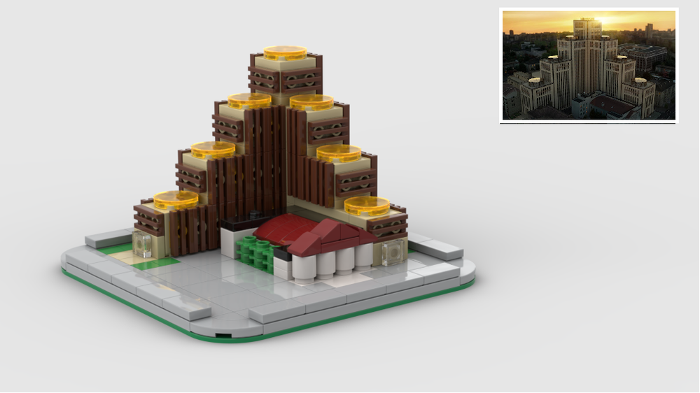 Lego Menorah Cultural and Commercial Center in Dnipro