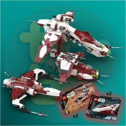 75333 - 75342 - 3-in-1 Republic Ships - 187th Legion Edition