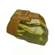 Lego Rock, Jewel in Pearl Gold Holder pattern / Trans-Yellow