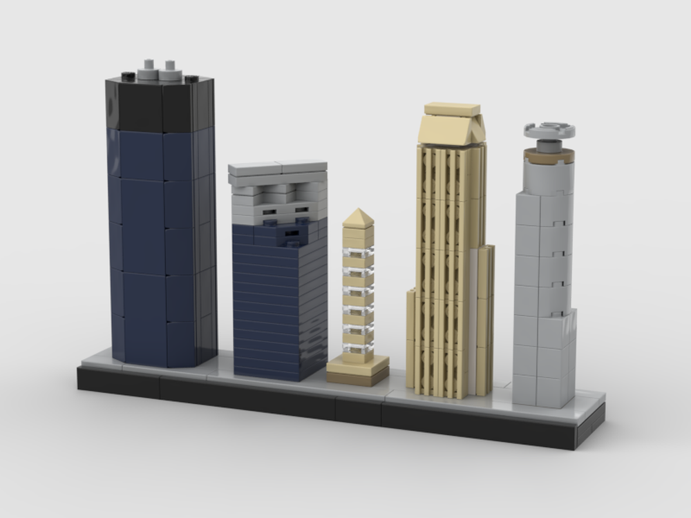 Lego (Updated) Skyscrapers of Minneapolis Skyline