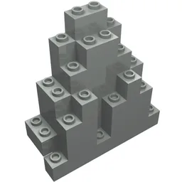 Rock Panel Triangular 3 x 8 x 7 / Light Gray