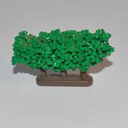 Plant, Tree Granulated Bush with 3 Trunks