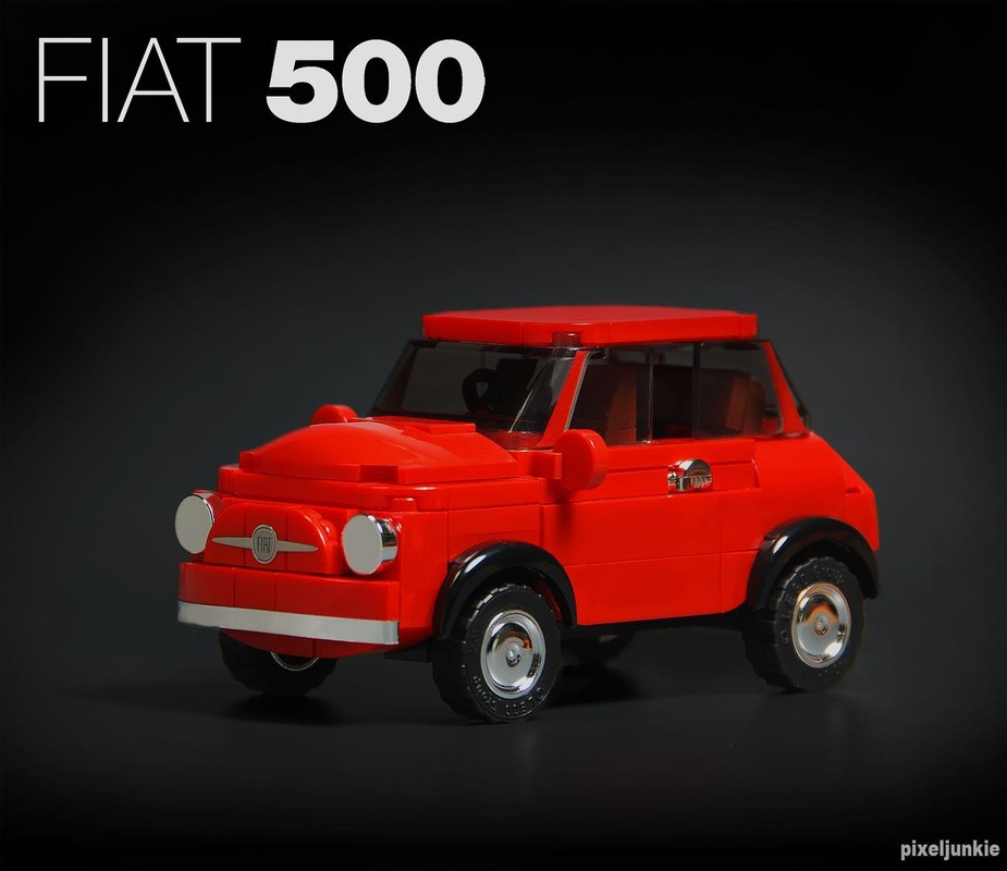 Lego Classic Fiat 500 and Trailer