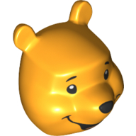 Lego Minifig Head Special, Winnie the Pooh / Bright Light Orange
