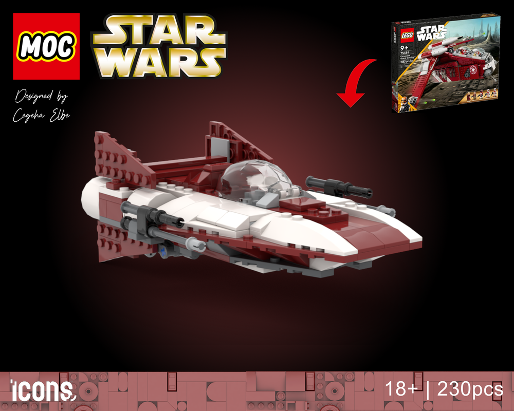 Lego A-wing starfighter