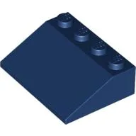 Brick Sloped 33° 3 x 4 / Dark Blue