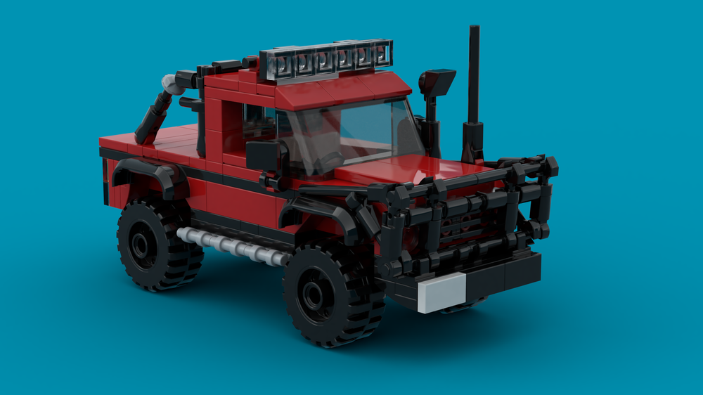 Lego jacked/kitted out offroad ute