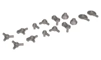 Minifigure, Weapon Pack Guns, Circular Saws, Nozzles, Mechanical Arms, 14 in Bag (Multipack)