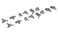 Lego Minifigure, Weapon Pack Guns, Circular Saws, Nozzles, Mechanical Arms, 14 in Bag (Multipack)