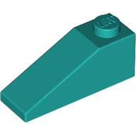 Lego Brick Sloped 33° 3 x 1 / Dark Turquoise