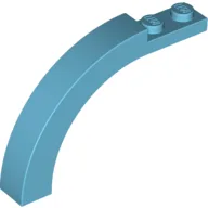 Brick Arch 1 x 6 x 3 1/3 Curved Top / Medium Azure