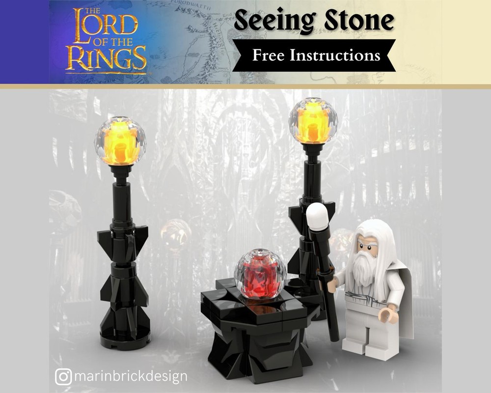 Lego Seeing Stone - Lego Lord of The Rings Moc