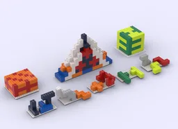 Easy Pentominoe puzzles with studs - Make Your Own Puzzle