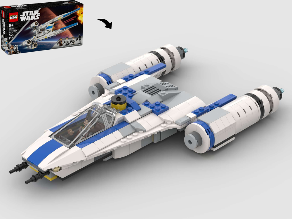 Lego Captain Rex's 501st Y Wing Starfighter - Alternate Build Of 75399 Rebel U Wing