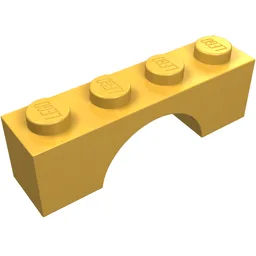Brick Arch 1 x 4 / Bright Light Orange