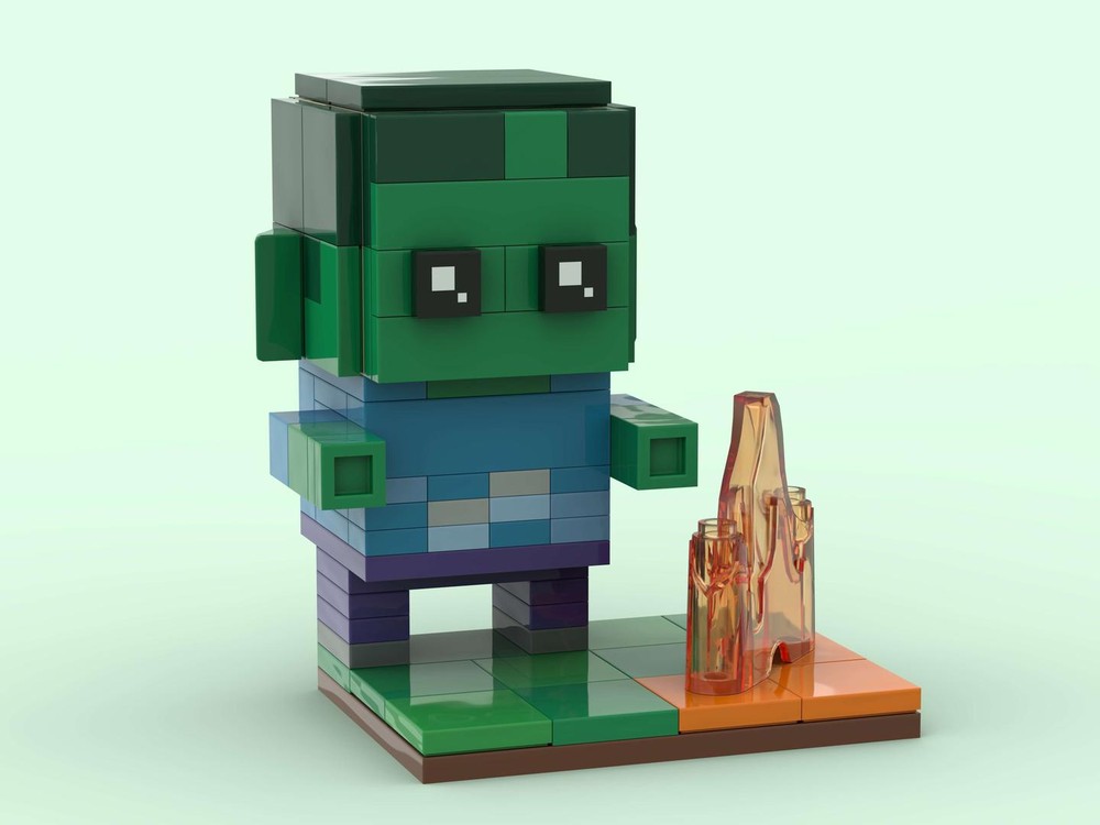 Lego Zombie (MC) - Fire danger Edition