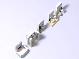 Modular living container -> bathroom modules