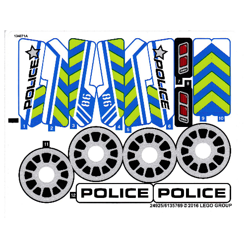 Lego Sticker Sheet for Set 42047-1 / [No Color/Any Color]