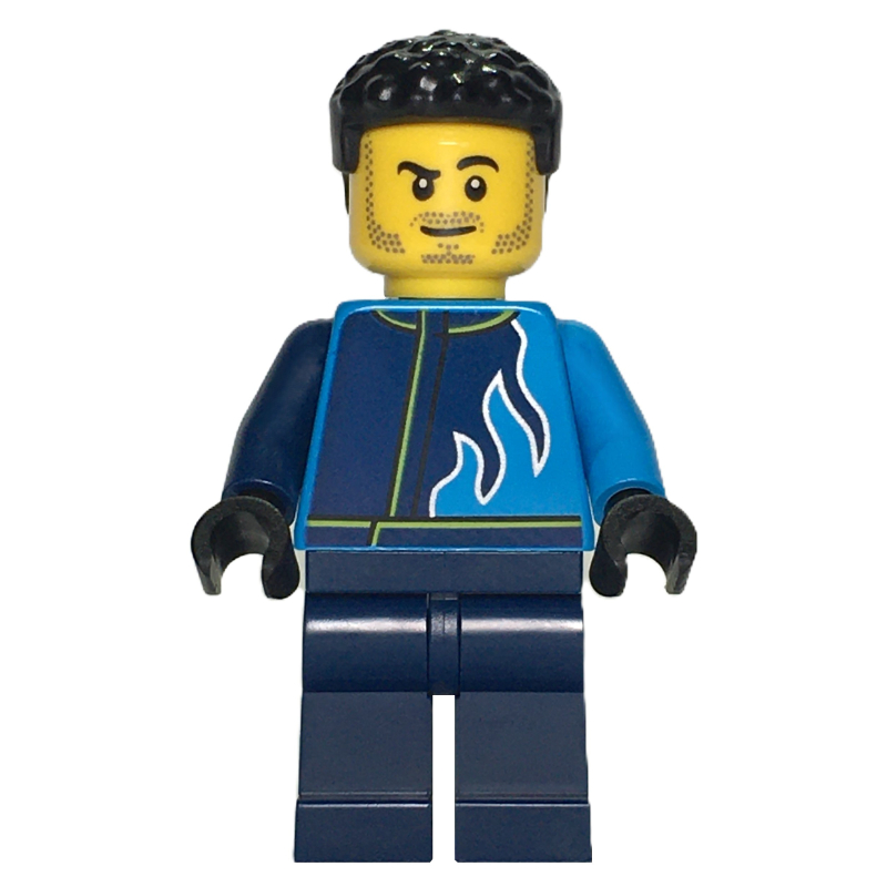 Lego Race Driver, Dark Blue and Dark Azure Racing Suit