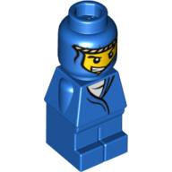 Lego Microfig Ramses Pyramid Adventurer Blue
