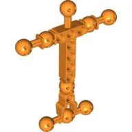 Large Figure Skeletal, Torso with 9 Ball Joints, and 8 Holes, Large / Orange
