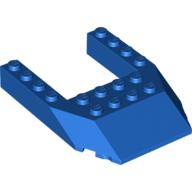 Lego Brick Wedged, Sloped 6 x 8 Cutout / Blue