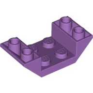 Brick Sloped Inverted 45° 4 x 2 Double with 2 x 2 Recessed / Medium Lavender