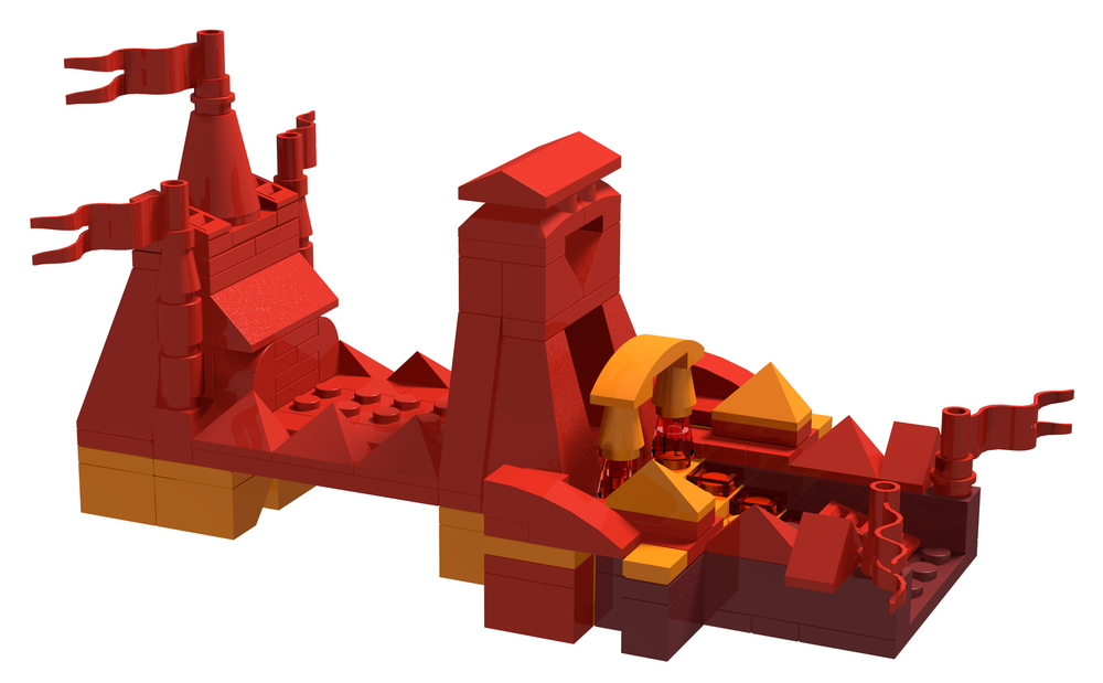 Lego A castle in Red