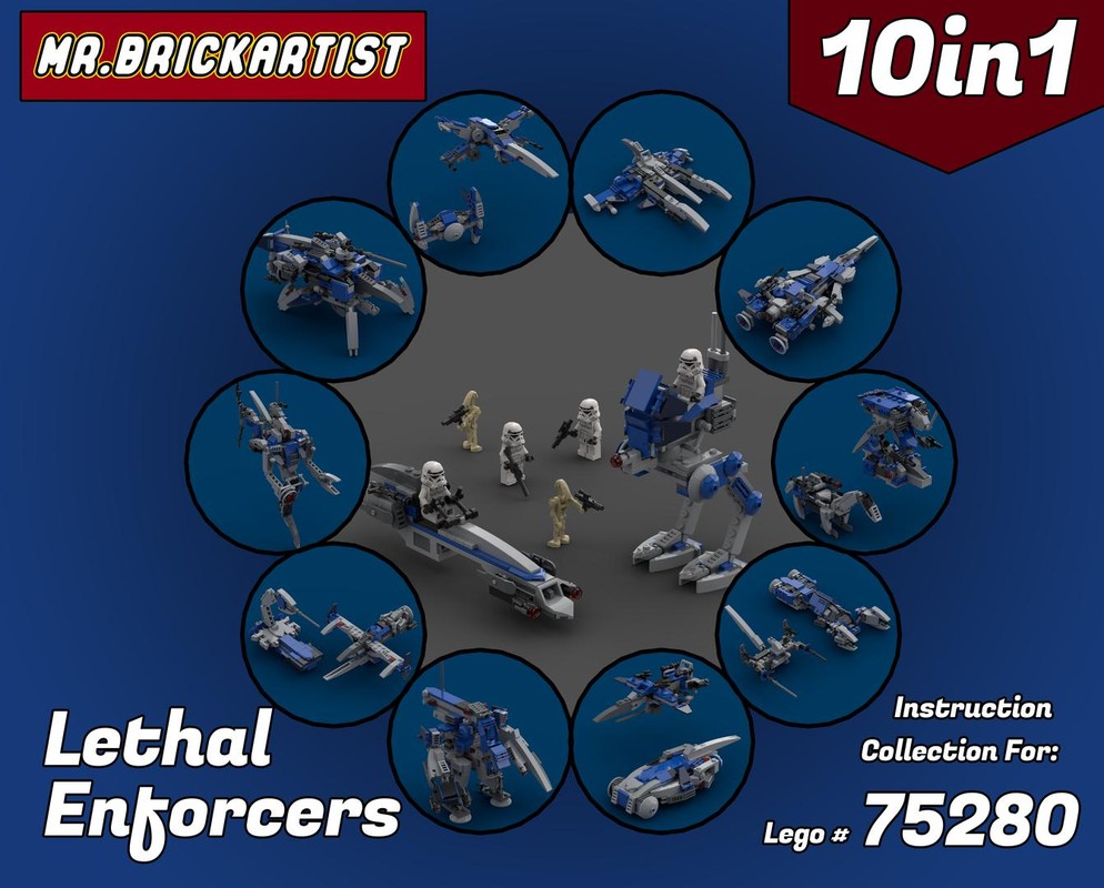 Lego Lethal Enforcers : 10in1 for #75280