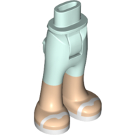 Lego Minidoll Hips and Trousers with Back Pockets and White Sandals / Light Aqua