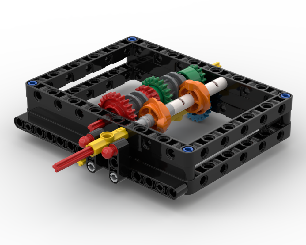 Lego Realistic 4-Speed Sequential Gearbox
