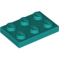 Plate 2 x 3 / Dark Turquoise
