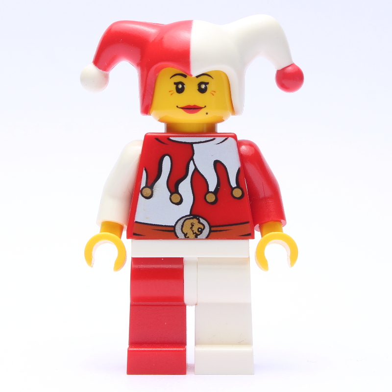 Lego Jester, Woman, Red and White