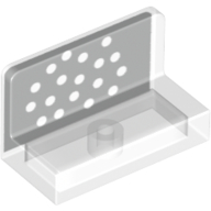 Lego Panel 1 x 2 x 1 with Black Square, White Dots print